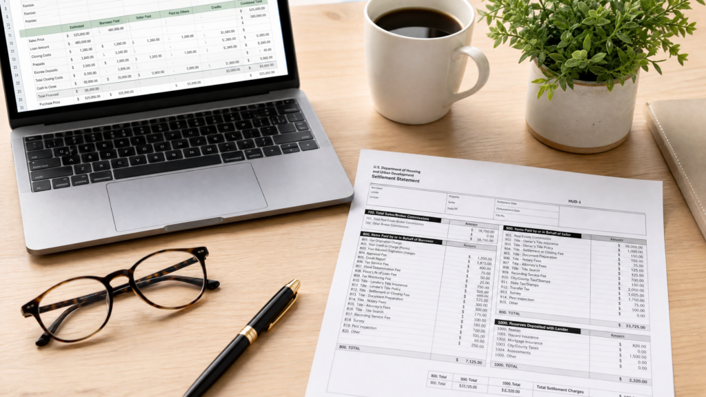HUD-1 Settlement Statement Excel Template for Real Estate Closings